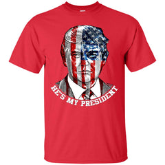 Donald Trump American Flag T-shirt Men Cotton T-Shirt Men Cotton T-Shirt - parenttees