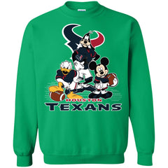 Mickey Mouse Houston Texans American Football Nfl Sports Shirt Crewneck Pullover Sweatshirt Crewneck Pullover Sweatshirt - parenttees