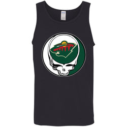 Minnesota Wild Grateful Dead Steal Your Face Hockey Nhl Shirts Men Cotton Tank