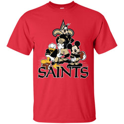 Mickey Mouse New Orleans Saints American Football Nfl Sports Shirt Men Cotton T-Shirt