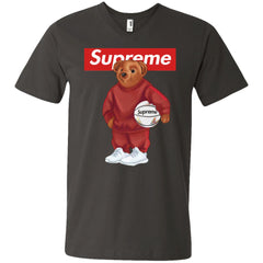 Supreme Bear Sport T-shirt Men V-Neck T-Shirt Men V-Neck T-Shirt - parenttees