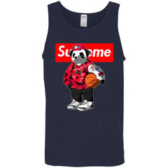Supreme Bear Basketball T-shirt Men Cotton Tank Men Cotton Tank - parenttees