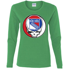 New York Rangers Grateful Dead Steal Your Face Hockey Nhl Shirts Women Long Sleeve Shirt Women Long Sleeve Shirt - parenttees