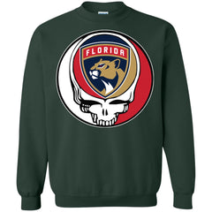 Florida Panthers Grateful Dead Steal Your Face Hockey Nhl Shirts Crewneck Pullover Sweatshirt Crewneck Pullover Sweatshirt - parenttees