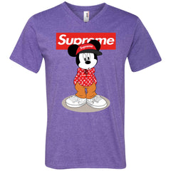 Supreme Mickey Mouse T-shirt Men V-Neck T-Shirt Men V-Neck T-Shirt - parenttees