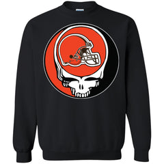 Cleveland Browns Grateful Dead Steal Your Face Football Nfl Shirts Crewneck Pullover Sweatshirt Crewneck Pullover Sweatshirt - parenttees