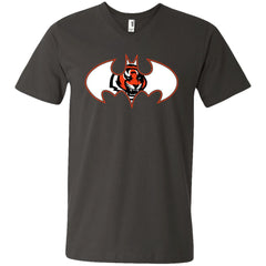 We Are The Cincinnati Bengals Batman Nfl Mashup Men V-Neck T-Shirt Men V-Neck T-Shirt - parenttees