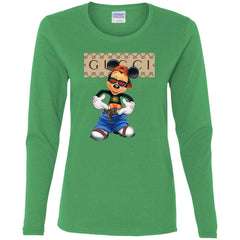 Gucci Logo Shirt Mickey Mouse T-shirt Women Long Sleeve Shirt Women Long Sleeve Shirt - parenttees