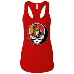 Ottawa Senators Grateful Dead Steal Your Face Hockey Nhl Shirts Women Tank Top Women Tank Top - parenttees