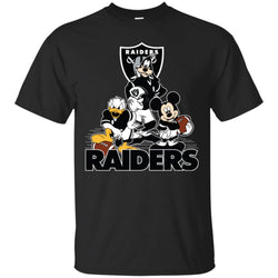 Mickey Mouse Oakland Raiders American Football Nfl Sports Shirt Men Cotton T-Shirt