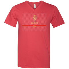 Gucci Graphic Logo Black T-shirt Men V-Neck T-Shirt Men V-Neck T-Shirt - parenttees