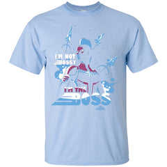 Captain Marvel I'm The Boss Space Blue Red Men Cotton T-Shirt Men Cotton T-Shirt - parenttees