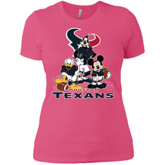 Mickey Mouse Houston Texans American Football Nfl Sports Shirt Women Cotton T-Shirt Women Cotton T-Shirt - parenttees