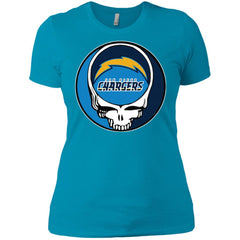 Los Angeles Chargers Grateful Dead Steal Your Face Football Nfl Shirts Women Cotton T-Shirt Women Cotton T-Shirt - parenttees