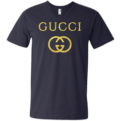 Gucci Logo Vintage Inspired Men V-Neck T-Shirt Men V-Neck T-Shirt - parenttees