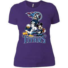 Mickey Mouse Tennessee Titans American Football Nfl Sports Shirt Women Cotton T-Shirt Women Cotton T-Shirt - parenttees