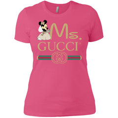 Gucci Couple Disney Ms Minnie Valentine's Day T-shirt Women Cotton T-Shirt Women Cotton T-Shirt - parenttees