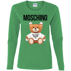 Moschino T-shirt Women Long Sleeve Shirt Women Long Sleeve Shirt - parenttees