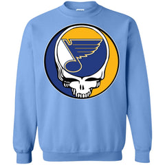 St Louis Blues Grateful Dead Steal Your Face Hockey Nhl Shirts Crewneck Pullover Sweatshirt Crewneck Pullover Sweatshirt - parenttees