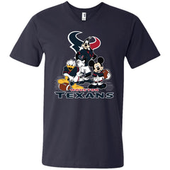 Mickey Mouse Houston Texans American Football Nfl Sports Shirt Men V-Neck T-Shirt Men V-Neck T-Shirt - parenttees