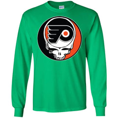 Philadelphia Flyers Grateful Dead Steal Your Face Hockey Nhl Shirts Men Long Sleeve Shirt Men Long Sleeve Shirt - parenttees