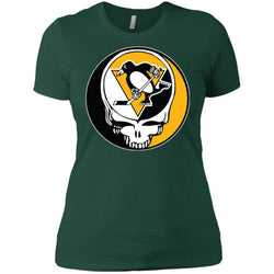 Pittsburgh Penguins Grateful Dead Steal Your Face Hockey Nhl Shirts Women Cotton T-Shirt