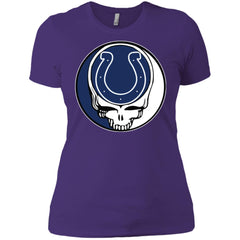 Indianapolis Colts Grateful Dead Steal Your Face Football Nfl Shirts Women Cotton T-Shirt Women Cotton T-Shirt - parenttees