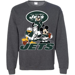 Mickey Mouse New York Jets American Football Nfl Sports Shirt Crewneck Pullover Sweatshirt Crewneck Pullover Sweatshirt - parenttees