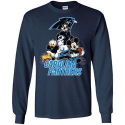 Mickey Mouse Carolina Panthers American Football Nfl Sports Shirt Men Long Sleeve Shirt