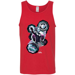 Captain Marvel Space Shapes Portrait Men Cotton Tank Men Cotton Tank - parenttees