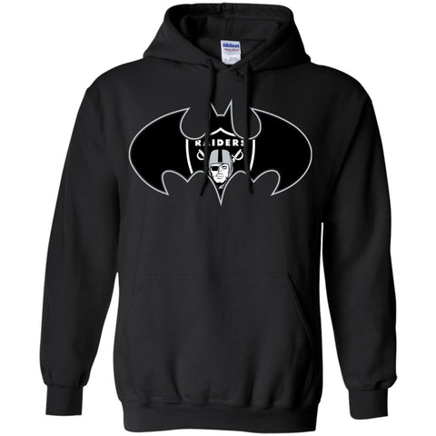 We Are The Oakland Raiders Batman Nfl Mashup Pullover Hoodie Sweatshirt Black / S Pullover Hoodie Sweatshirt - parenttees