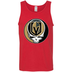 Vegas Golden Knights Grateful Dead Steal Your Face Hockey Nhl Shirts Men Cotton Tank Men Cotton Tank - parenttees