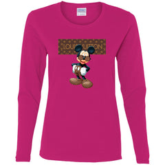 Best Louis Vuitton Mickey Mouse Shirt Women Long Sleeve Shirt Women Long Sleeve Shirt - parenttees