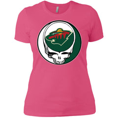 Minnesota Wild Grateful Dead Steal Your Face Hockey Nhl Shirts Women Cotton T-Shirt Women Cotton T-Shirt - parenttees