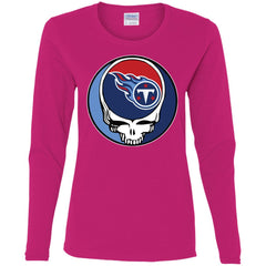 Tennessee Titans Grateful Dead Steal Your Face Football Nfl Shirts Women Long Sleeve Shirt Women Long Sleeve Shirt - parenttees
