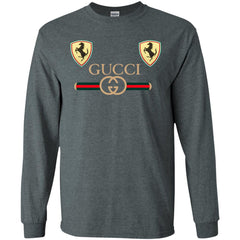 Best Gucci Ferrari New T-shirt Men Long Sleeve Shirt Men Long Sleeve Shirt - parenttees