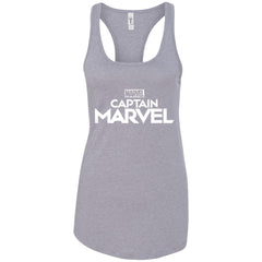 Marvel Captain Marvel Movie Logo White Women Tank Top Women Tank Top - parenttees