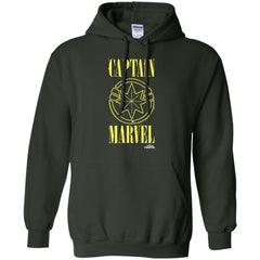 Captain Marvel Yellow Paint Drip Logo Pullover Hoodie Sweatshirt Pullover Hoodie Sweatshirt - parenttees