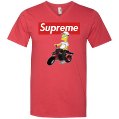 Supreme Car T-shirt Men V-Neck T-Shirt Men V-Neck T-Shirt - parenttees