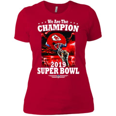 Nfl – Kansas City Chiefs We Are The Champion 2019 Super Bowl Football Women Cotton T-Shirt Women Cotton T-Shirt - parenttees