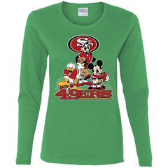 Mickey Mouse San Francisco 49ers American Football Nfl Sports Shirt Women Long Sleeve Shirt Women Long Sleeve Shirt - parenttees