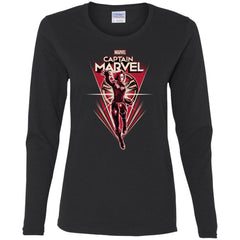 Marvel Captain Marvel Retro Style Flight Women Long Sleeve Shirt Women Long Sleeve Shirt - parenttees