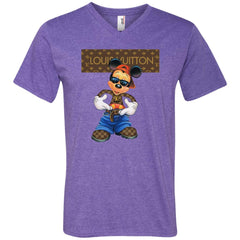 Louis Vuitton Mickey Mouse Cartoon T-shirt Men V-Neck T-Shirt Men V-Neck T-Shirt - parenttees