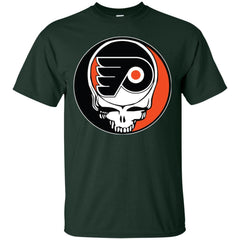 Philadelphia Flyers Grateful Dead Steal Your Face Hockey Nhl Shirts Men Cotton T-Shirt Men Cotton T-Shirt - parenttees