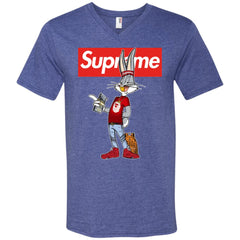 Supreme Rabbit Money Men V-Neck T-Shirt Men V-Neck T-Shirt - parenttees