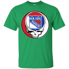 New York Rangers Grateful Dead Steal Your Face Hockey Nhl Shirts Men Cotton T-Shirt Men Cotton T-Shirt - parenttees