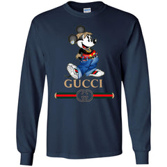 Gucci T-shirt Mouse Mickey Cartoon T-shirt Men Long Sleeve Shirt Men Long Sleeve Shirt - parenttees