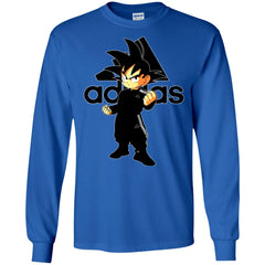 Goku Adidas Black T-shirt Men Long Sleeve Shirt Men Long Sleeve Shirt - parenttees