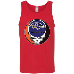 Baltimore Ravens Grateful Dead Steal Your Face Football Nfl Shirts Men Cotton Tank Men Cotton Tank - parenttees