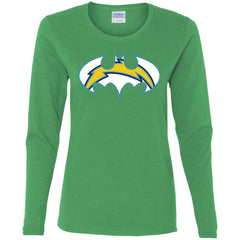 We Are The Los Angeles Chargers Batman Nfl Mashup Women Long Sleeve Shirt Women Long Sleeve Shirt - parenttees